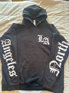 Independent Trading Company Los Angeles Gothic Graphic Hoodie Black 2XL